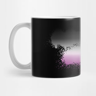 Asexual Paint Smudge Minimalism Mug